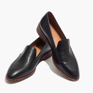 Madewell Frances loafer black leather flats 8.5